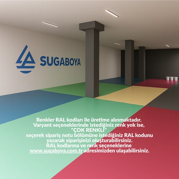 SUGA ÇİFT KOMPENANTLI EPOKSİ ZEMİN BOYASI ALİFATİK BOYA 16+4 20 KG - Resim 4