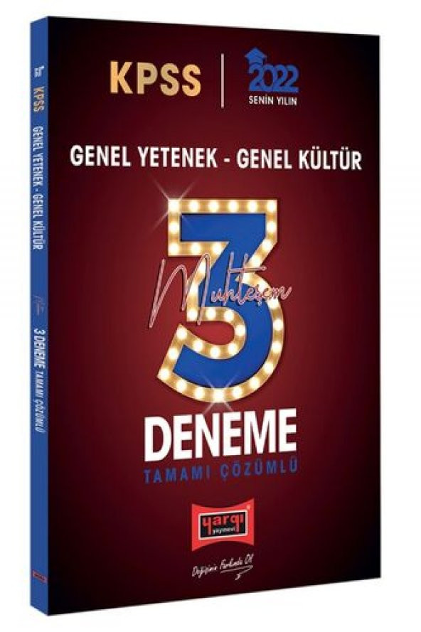 Kpss Gy Gk Tamamı Çözümlü Muhteşem 3 Deneme Yargı Yayınları