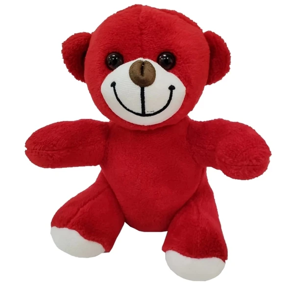 Sevimli Kırmızı Oyuncak Peluş Ayıcık - 2
