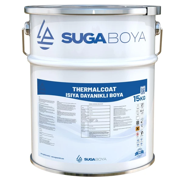 SUGA THERMALCOAT 15 KG Isıya Dayanıklı Boya 550⁰C-700⁰C - 4