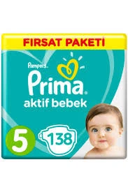 PRİMA AKTİF BEBEK NO:5 EKONOMİK PAKET JUNİOR 11/16 KG 138 ADET