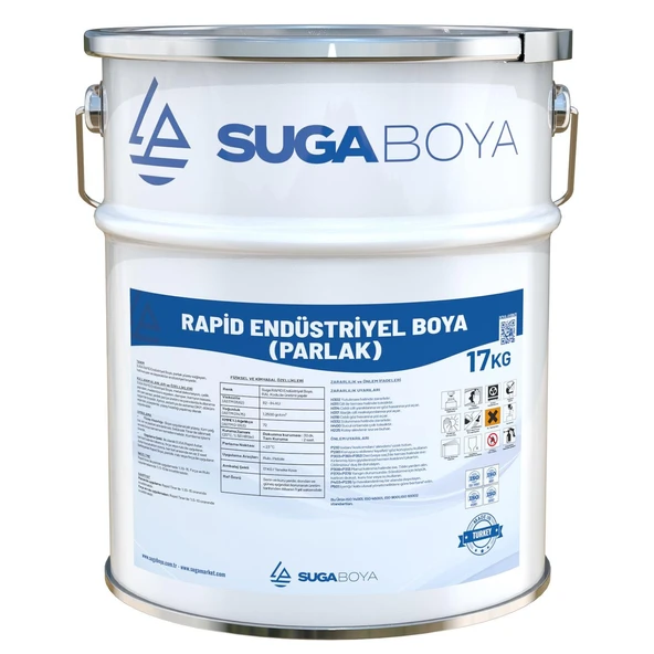 SUGA RAPİD ENDÜSTRİYEL BOYA PARLAK 17 KG - 4