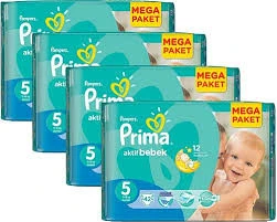 PRİMA AKTİF BEBEK NO:5 EKONOMİK PAKET JUNİOR 11/16 KG 184 ADET