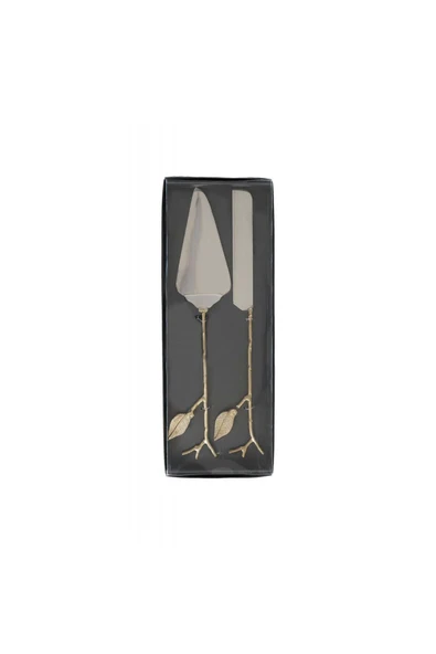Karaca Home Leaf Altın Servis Bıçak ve Spatula Seti - 2