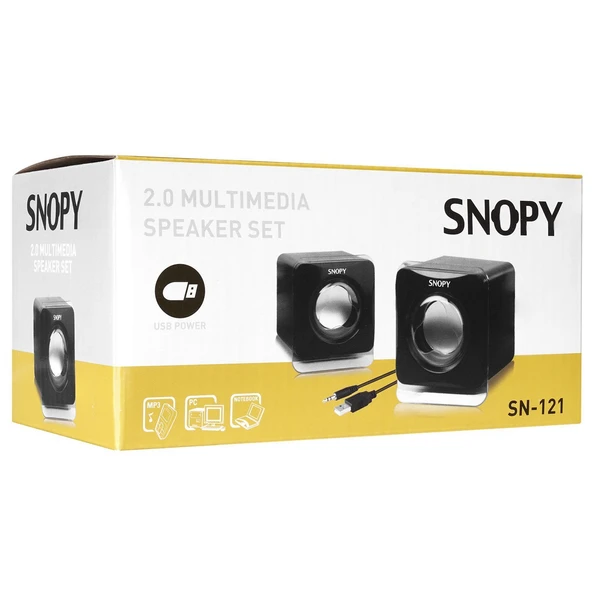 SNOPY SN-121 2.0 Siyah Usb Hoparlör - 4