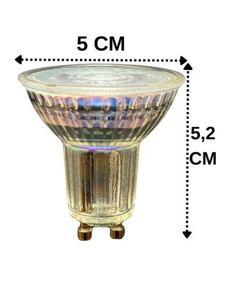 (3 Adet) Ledvance 4,5W (50W) 4000K (Gün Işığı) Dim Edilebilir GU10 Duylu Led Spot Ampul - 3