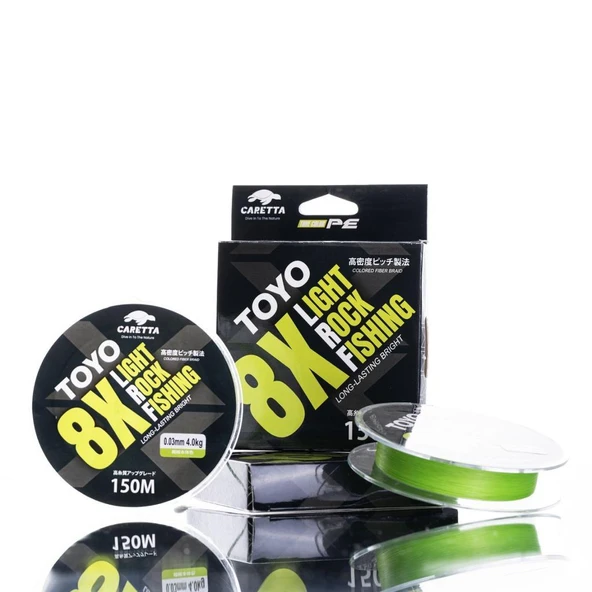 Caretta Toyo Green 8X Ligh Rock Fishing (LRF) 150 mt İp Misina