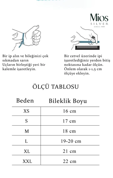 9mm Figaro 925 Ayar Gümüş Bileklik - 3