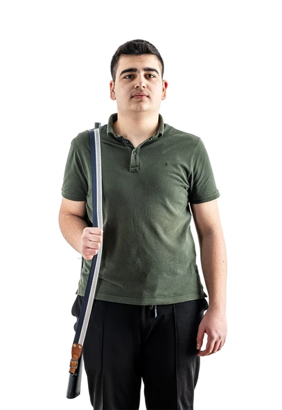 Tüfek Askı Kayışı - Savage - 3.5 cm Kolon - Beyaz/Lacivert - 6