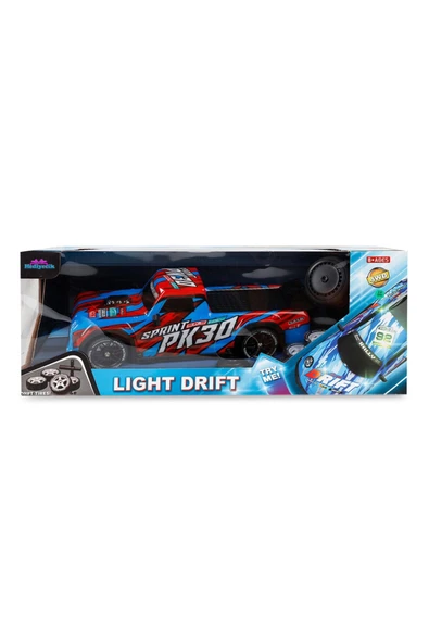 Uzaktan Kumandalı 1/16 Işıklı Şarjlı Drift Yapabilen Tekerleği Değiştirilen Kumandalı Araba - 2