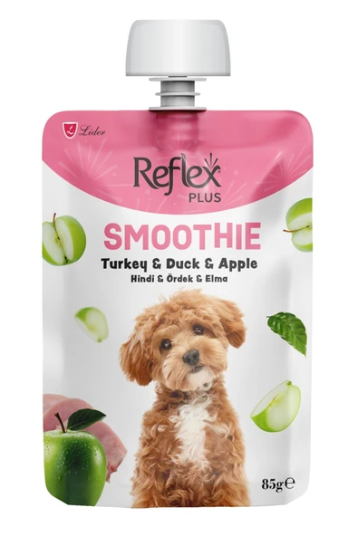 Reflex Plus Smoothie Hindi Etli, Ördekli Ve Elmalı Köpek Sıvı Ödülü 85gr ürün görseli 1
