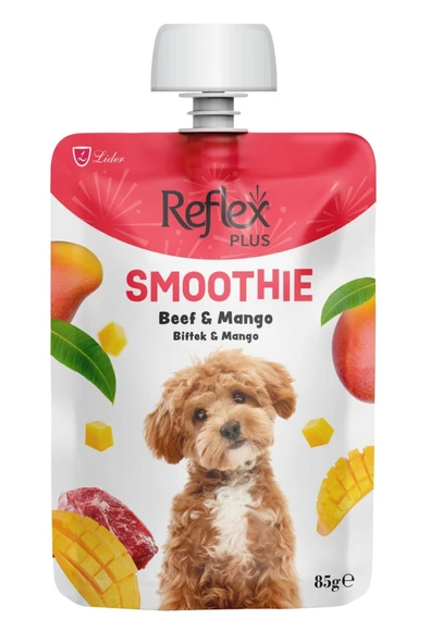 Reflex Plus Smoothie Biftekli ve Mangolu Köpek Sıvı Ödülü 85gr ürün görseli 1