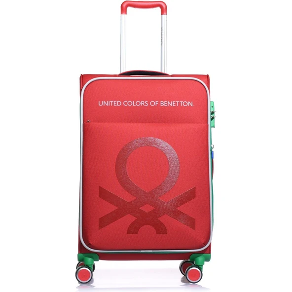 14BNT2200-Set-KR Kırmızı Unisex 3 Lü Set Bavul - Resim 2