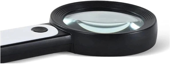 30x 12ışıklı Büyüteç Taşınabilir Çıft Katmanlı Optik Cam Okuma Büyüteç 229018 - 7