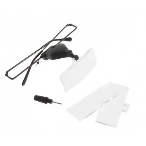 Gözlük Modeli 1.5x,2.5x,3.5x 3 Adet Lensi Gözlük Büyüteç - 2