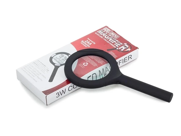 3 Ledli Işıklı El Büyüteci 250 Lümen Beyaz Işık Büyüteç 3x Zoom Tamirci Büyüteç Wt374 - 3