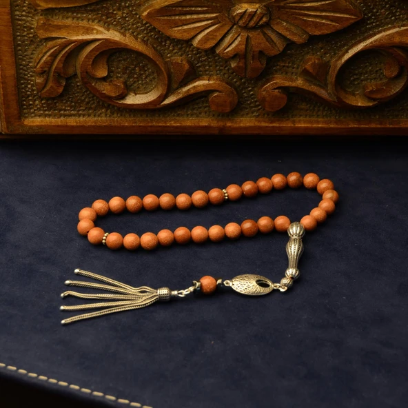 Gümüş İmame Gümüş Püskül Küre Kesim 8x8 mm Doğal Yıldız  Taşı Tesbih ürün görseli 1