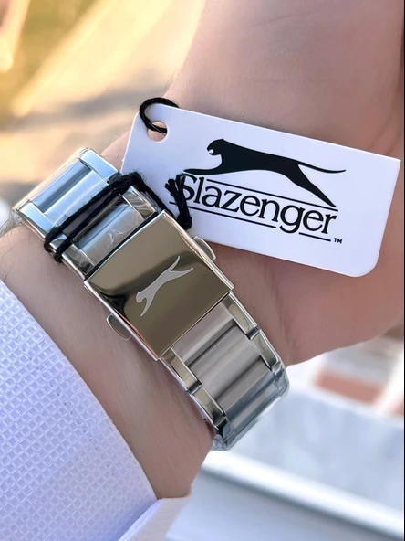 Slazenger Çelik Kordon Çelik Kasa 10 Atm İç Kadran Fonksiyonları Aktif Erkek Kol Saati ESL.2510.2.04 - Resim 5