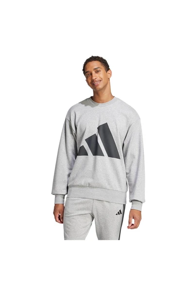 adidas Erkek  Gri  Sweatshirt M BL FT SWT JE8952 - 2