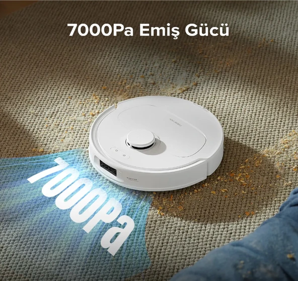 Roborock Qrevo S Çöp İstasyonlu Akıllı Robot Süpürge Beyaz - 5