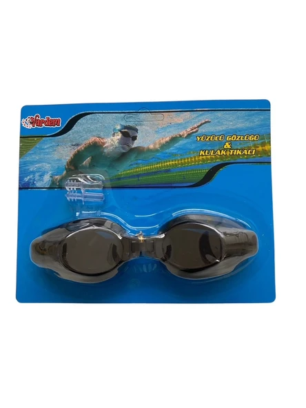 3lü Set Havuz Deniz Yüzücü Gözlüğü Boneli Tıkaçlı UV Korumalı Yüzme Seti - 9