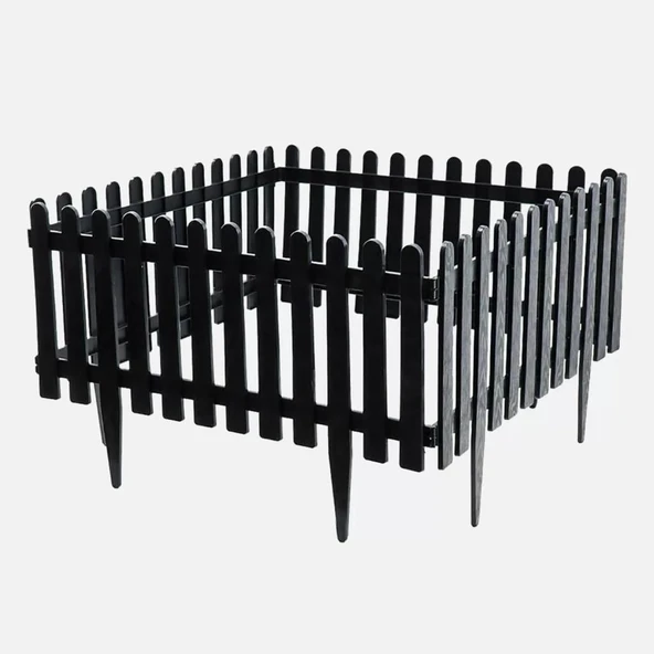 Omnipazar SO-IBC1 Eko İstanbul Bahçe Çiti 4'lü Set 55x34 cm Antrasit - 2