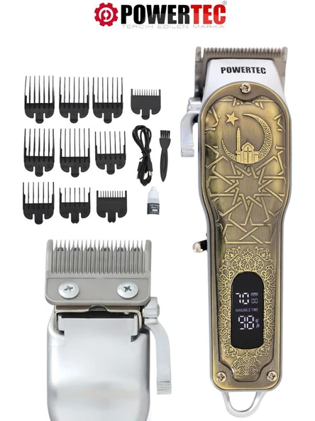 Powertec TR-6600 Profesyonel Saç Tıraş Makinesi 10Taraklı - Resim 2