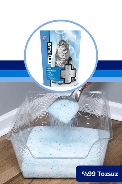 CatPlus Kristal Kedi Kumu 3,6 Lt - 4