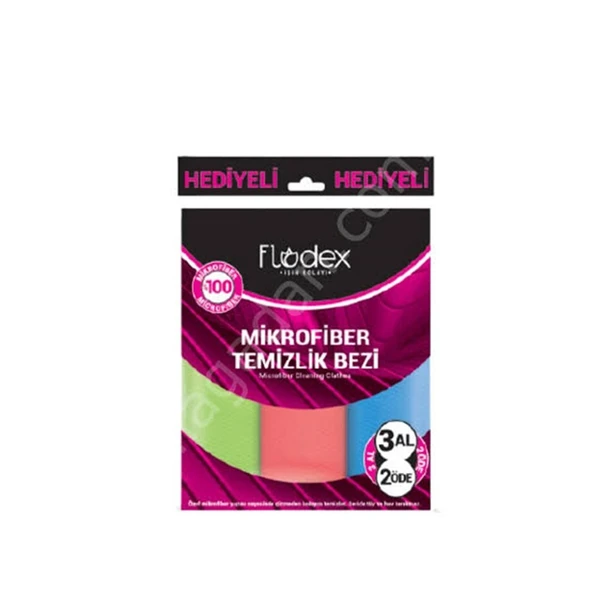 FLODEX MİKROFİBER TEMİZLİK BEZİ 3 AL 2 ÖDE