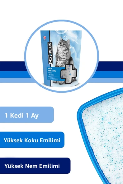 CatPlus Kristal Kedi Kumu 3,6 Lt - 3