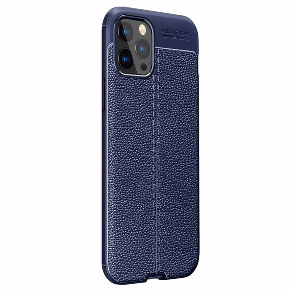 Vendas iPhone 13 Pro Deri Desenli Çift Katmanlı Silikon Kılıf - 3