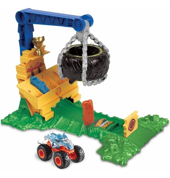 Monster Trucks Arenada Rhinomite Mücadelesi Oyun Seti HTP18 - 2