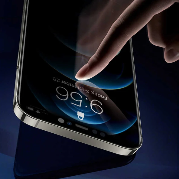 Vendas iPhone 13 Pro Max Uyumlu Easy W-Vista Privacy Temperli Cam Ekran Koruyucu 2 Adet - Resim 8