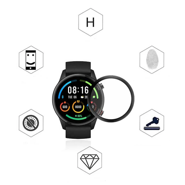Vendas Xiaomi Mi Watch Color Pmma Pet Saat Ekran Koruyucu - 4