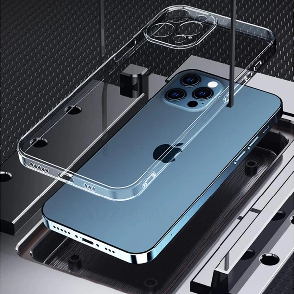 Vendas iPhone 13 Pro Uyumlu (13 Pro) Simple Serisi Kamera Korumalı Soft Şeffaf Silikon Kılıf + Seramik Nano Ekran Koruyucu - 2