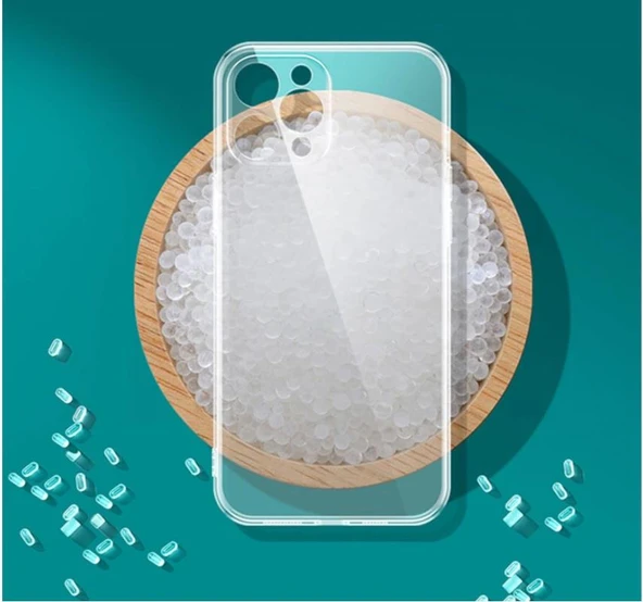 Vendas iPhone 13 Pro Uyumlu (13 Pro) Simple Serisi Kamera Korumalı Soft Şeffaf Silikon Kılıf + Seramik Nano Ekran Koruyucu - 11