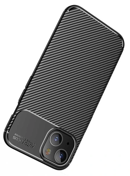 Vendas iPhone 13 Deep Dizayn Auto Focus Tasarımlı Karbon Dizayn Kılıf - Resim 8