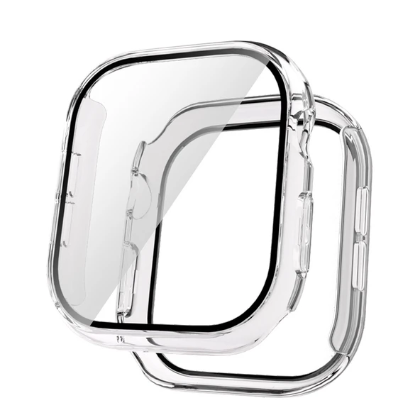 Apple Watch 10 46mm Sert PC Kasa Electroplatink Çerçeveli Ekran Koruyucu Zore Watch Gard 36 - 10