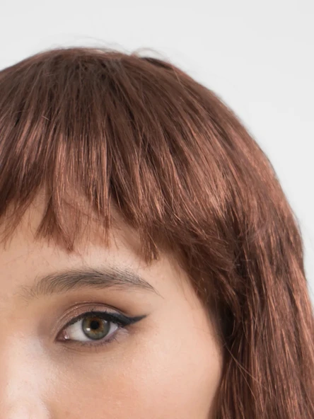 Kahve Renk Uzun Düz Parti Peruğu - Uzun Kahverengi Peruk - 4