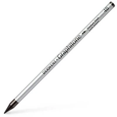 Derwent Watersoluble Graphitone Suda Çözünebilen Ağaçsız Grafit Kalem 4B - Medium Wash ürün görseli 1