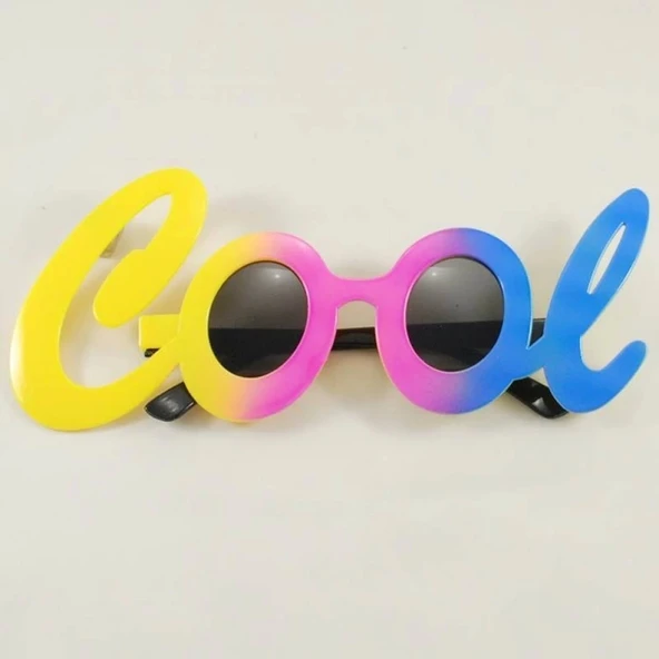 Cool Yazılı Rengarenk Parti Gözlüğü 21x8 Cm ürün görseli