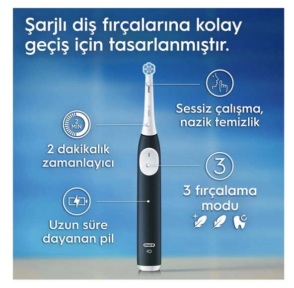 Oral-B iO 2 Yeşil Seyahat Kabı ile Şarjlı Diş Fırçası - 5