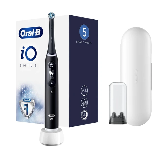 Oral-B iO 6 Smile Siyah Şarjlı Diş Fırçası - Resim 2