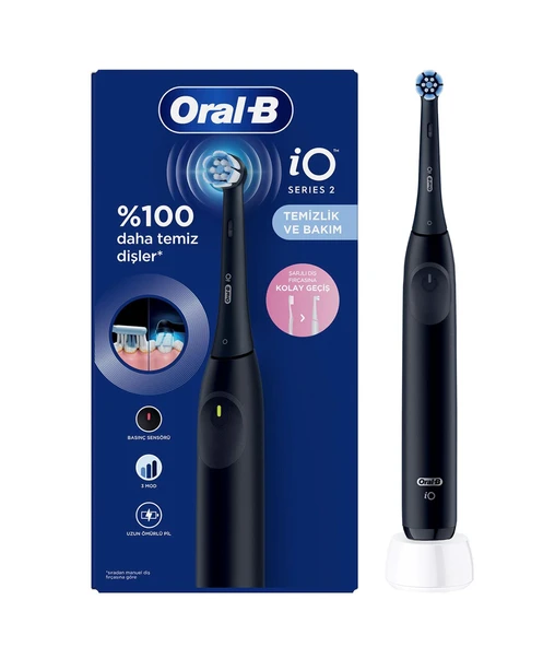 Oral-B iO 2 Siyah Şarjlı Diş Fırçası