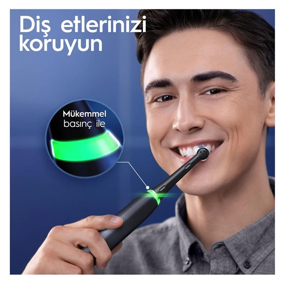Oral-B iO 6 Smile Siyah Şarjlı Diş Fırçası - Resim 3