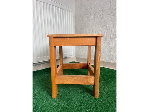 Tabure Kayın Ağacından 37 cm Yükseklik - 3