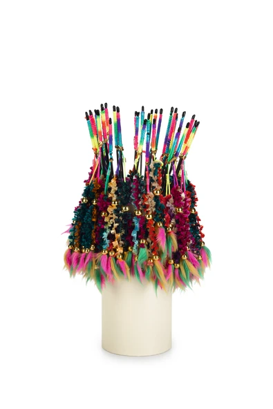 Beeztees Kedi Oltası, Yün Örgü ve Tüyler Uc, Dayanıklı ip, 46cm - Resim 3