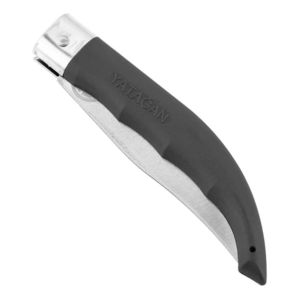 Katlanır Cep Çakısı - Yatağan - El Yapımı - Siyah - No:2 - Resim 4