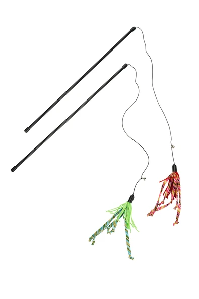 Beeztees Kedi Oltası, Zilli, Yün İpler Uc, Uzun Dayanıklı ip-70cm, Çeşitli Renklerde, 50cm ürün görseli