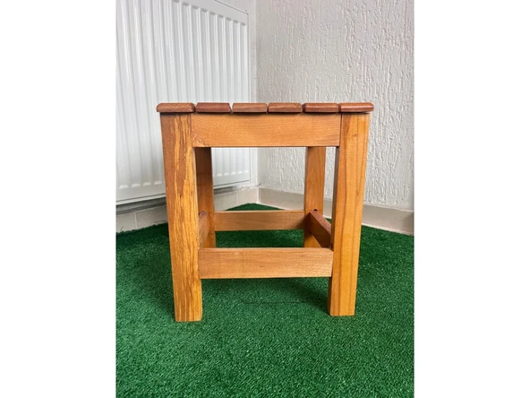 Tabure Kayın Ağacından 37 cm Yükseklik - 4